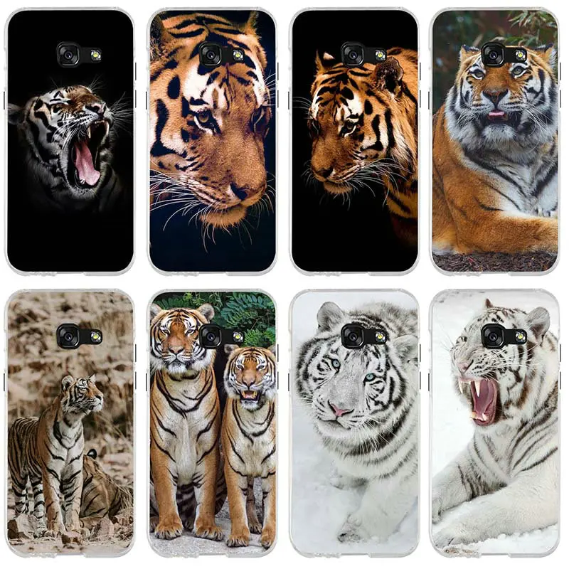 Animal Tiger Cub Soft TPU Silicone Phone Cases Bags For Samsung Galaxy J1 J2 J3 J4 J6 J5 J7 J8 A3 A5 A7 2016 2017 2018 Shell | Аксессуары