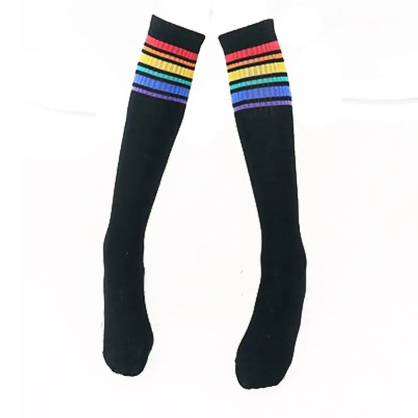 Популярные детские носки школьные хлопчатобумажные носки в полоску для девочек красивые высококачественные влагостойкие удобные Гольфы Meias# ZD