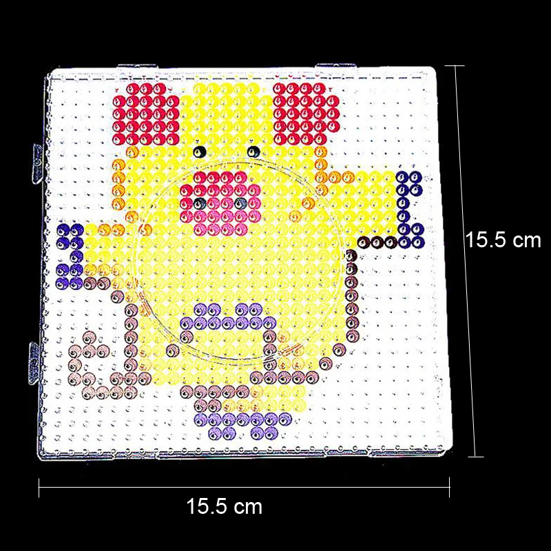 DOLLRYGA 5 мм Хама бусины Perler инструменты Pegboard шаблон доска круговой квадрат Горячая бумага Обучающие DIY рисунок Материал девушка подарок