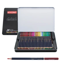Lápis de aquarela arte caixa de ferro lápis colorido 36 48 72 100 cores lápis de cor profissional para desenho material escolar