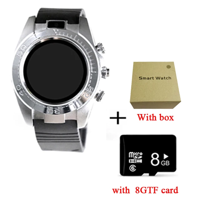 KESHUYOU SW007 Bluetooth Смарт-часы Android Смарт-часы мужские Смарт-часы Android носить Смарт-часы телефон камера с сим-картой TF - Цвет: Silver with 8GB TF