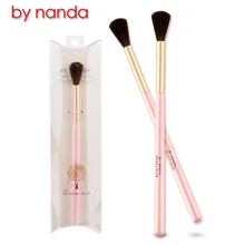 BY NANDA 1pcs BB Wood HandleHorse Hair Professional Angle Eye Shadow Brush