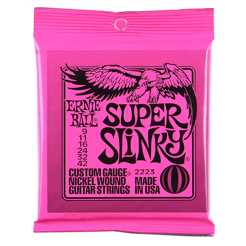 Ernie Ball электрическая гитара струны играть настоящий тяжелый металл рок 2215 2220 2221 2222 2223 2225 2626 2627 - Цвет: (2223) 009-042