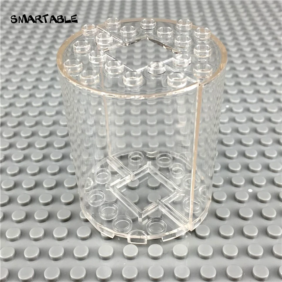 

Smartable Transparent Cylinder Display Window 3x6x6 Blocks MOC Parts Toys Compatible All Brands 87926 City Toy 2 pair/lot