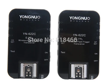 

Yongnuo YN 622C, YN-622C Wireless ETTL HSS 1/8000S Flash Trigger 2 Transceivers for Canon 1100D 1000D 650D 600D 550D 7D 5DII 50D