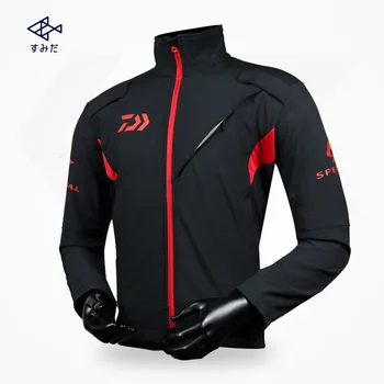 

DAIWA DAWA Winter Outdoor Running Rain Jacket Camping Man Windbreaker Quick Dry Fishing Keep Warm Clothing Climbing Coat