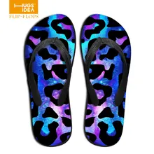 Bling Leopard Summer Slippers For font b Women b font Striped Casual Oudoot Ladies Beach Flip