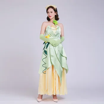 

Tiana Princess Dress Costume Princess And the Frog Tiana dress adult ball gown custom made