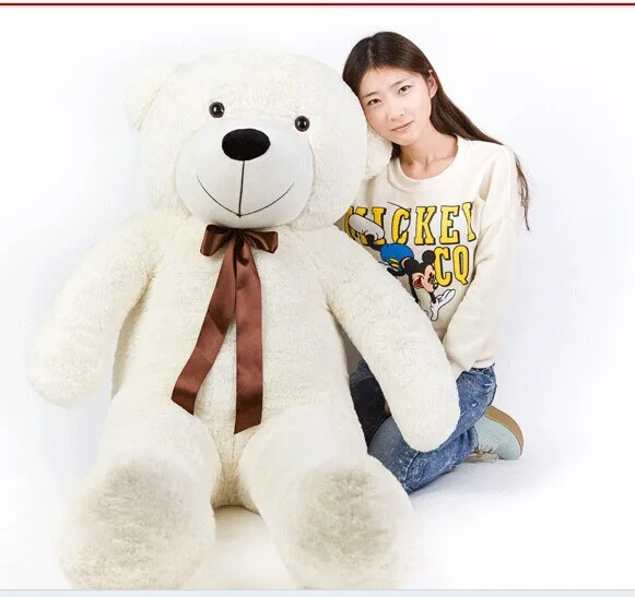 Stuffed animal 180cm white Teddy bear plush toy soft doll throw pillow gift w1693