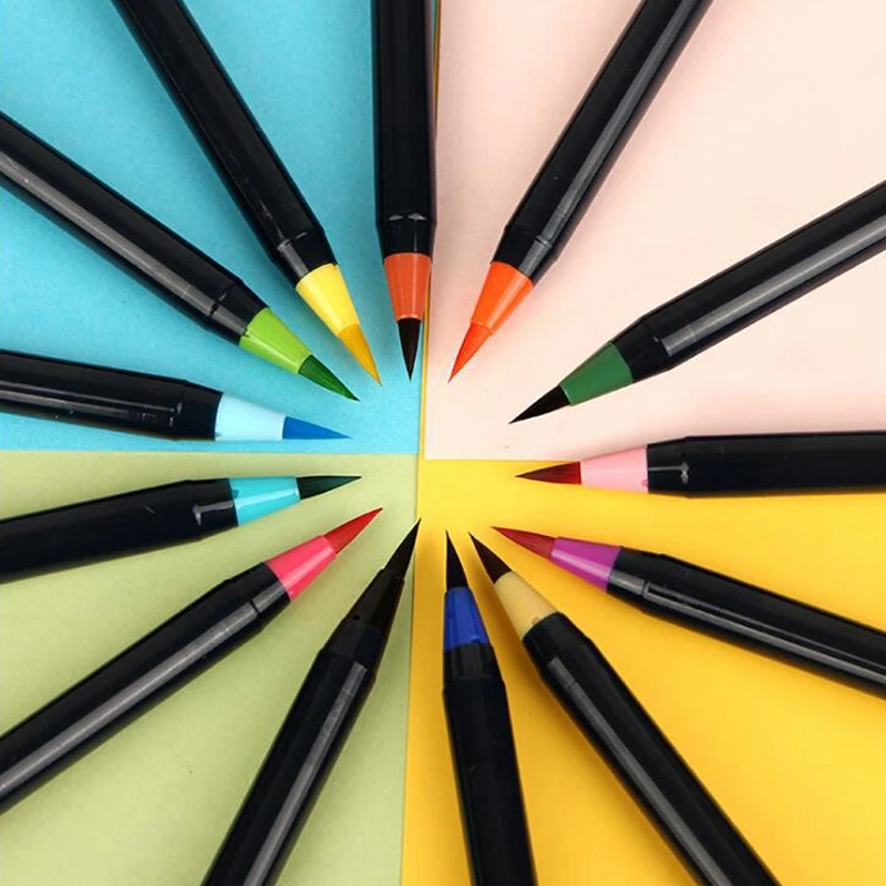 

STA Art Markers Water-soluble Double Head Pen For Drawing Comics Hand-painted Brush Marker Set Art Supplies Dual Tip Pens