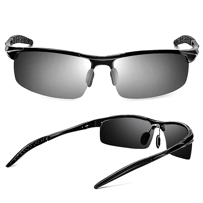 Motelan Мужские поляризационные солнцезащитные очки для вождения Модные ультралегкие солнцезащитные очки с защитой от ультрафиолетового излучения аль-мг для гольфа для рыбалки мужские солнцезащитные очки с коробкой