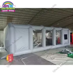 Серый цвет Мобильная рабочая станция Автомобильная живопись комната надувной тент для покраски для автомобиля живопись