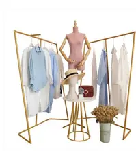 Best Price Clothing Shop Zhongdao Shopping Rack Shop Atrium Design Shoe Bag Show Table Gold Simple Iron Clothing Rack. Best Price Clothing Shop Zhongdao Shopping Rack Shop Atrium Design Shoe Bag Show Table Gold Simple Iron Clothing Rack.