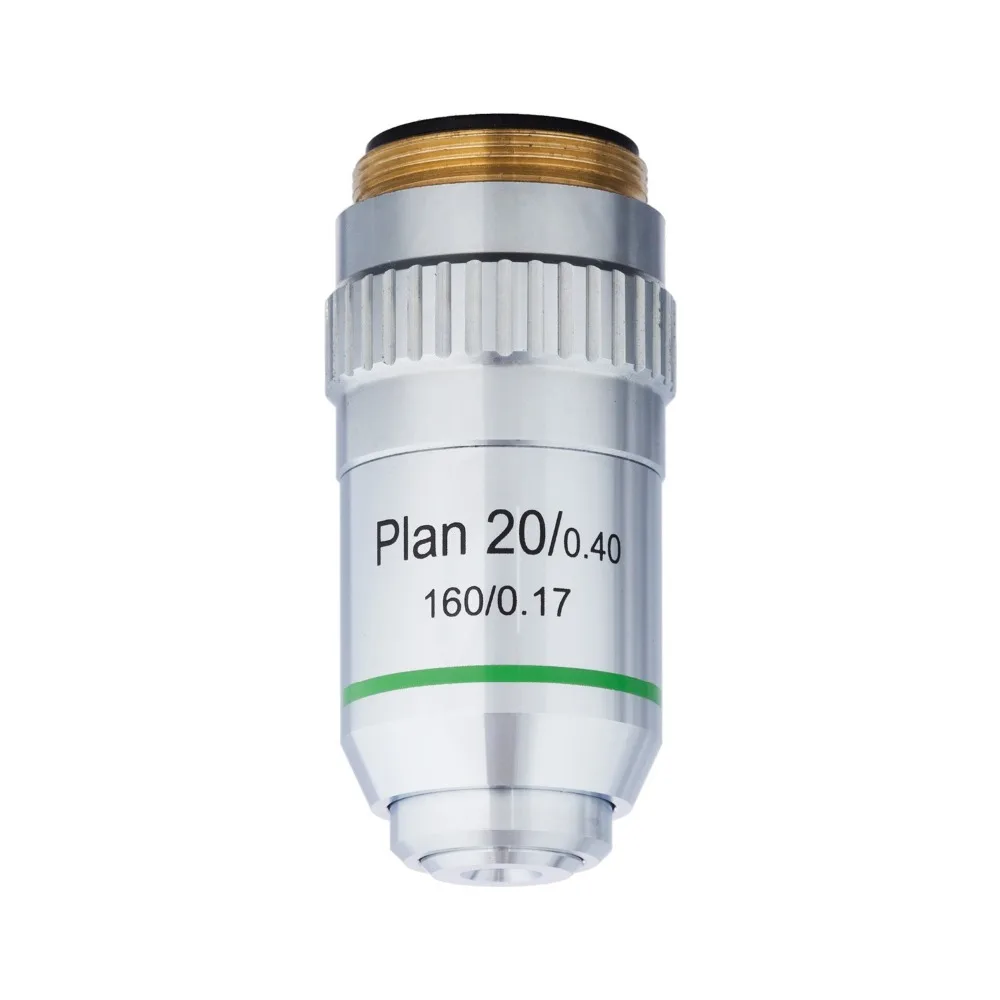 

AmScope 20X Plan Achromatic Objective Lens with Knurled Ring PA20XK-V300