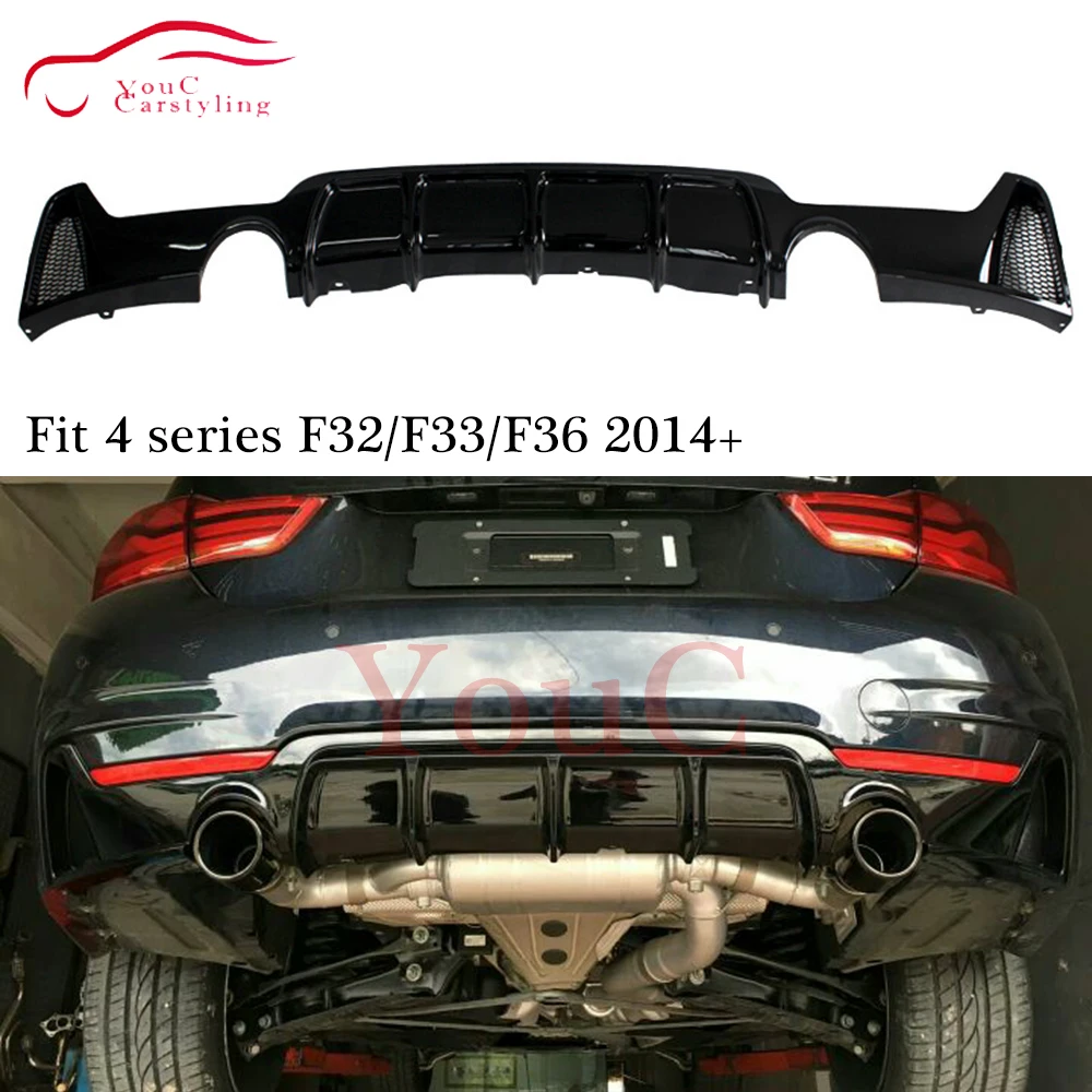 Replacement ABS Plastic Rear Bumper Diffuser Lip for BMW F32 F33 F36 4