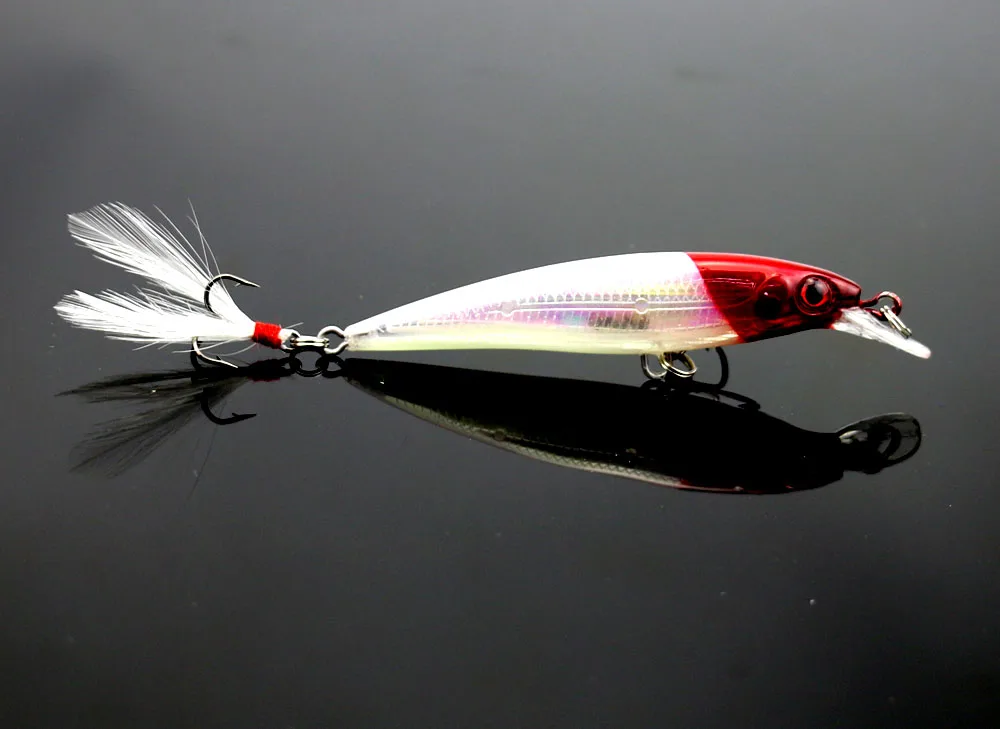 HENGJIA 1 unid 7,2G 9 cm pesca wobblers láser Minnow señuelo pesca swimbait aparejos anzuelos crankbait isca cebo duro artificial