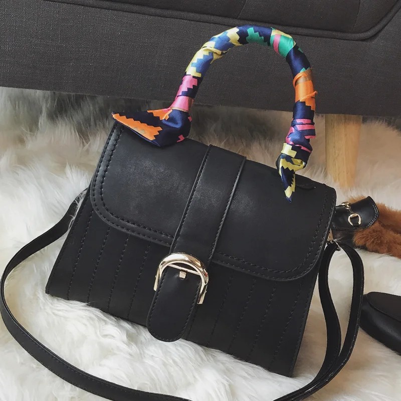 

Original brand design women's handbag fashion all-match bucket bag chain bag shoulder bag women messenger bag Silk scarf