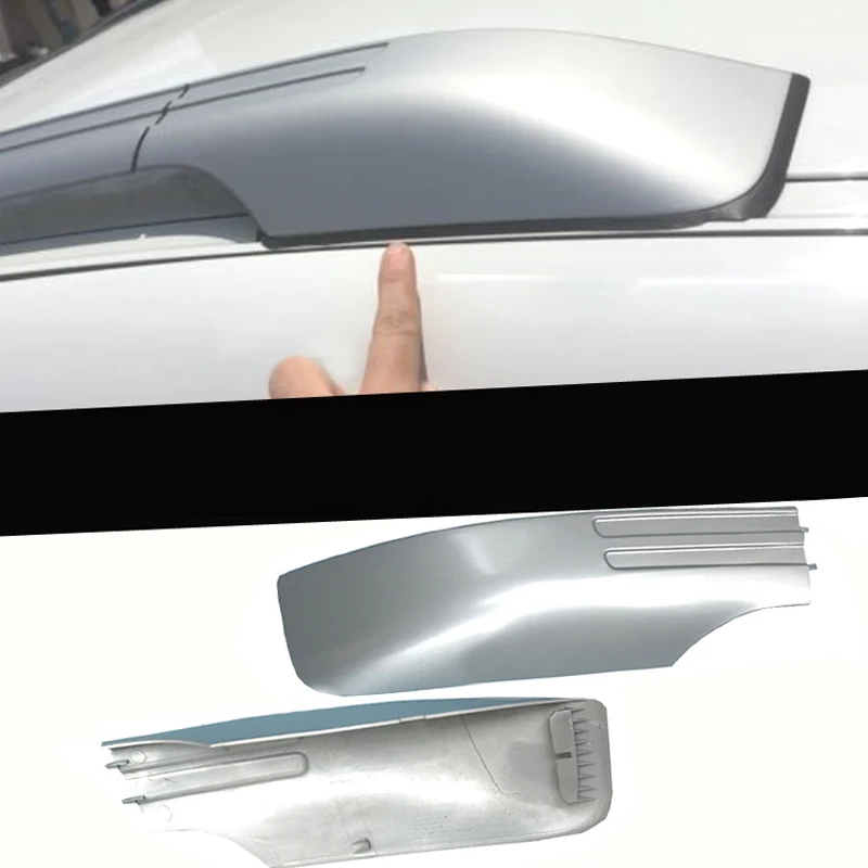 ل BMW X6 E71 2008-2014 الفضة الخارجي سيارة سقف للسيارة رف السكك الحديدية نهاية غطاء قذيفة كاب استبدال 4 قطعة ل BMW X6 E71 2008-2014 الفضة الخارجي سيارة سقف للسيارة رف السكك الحديدية نهاية غطاء قذيفة كاب استبدال 4 قطعة