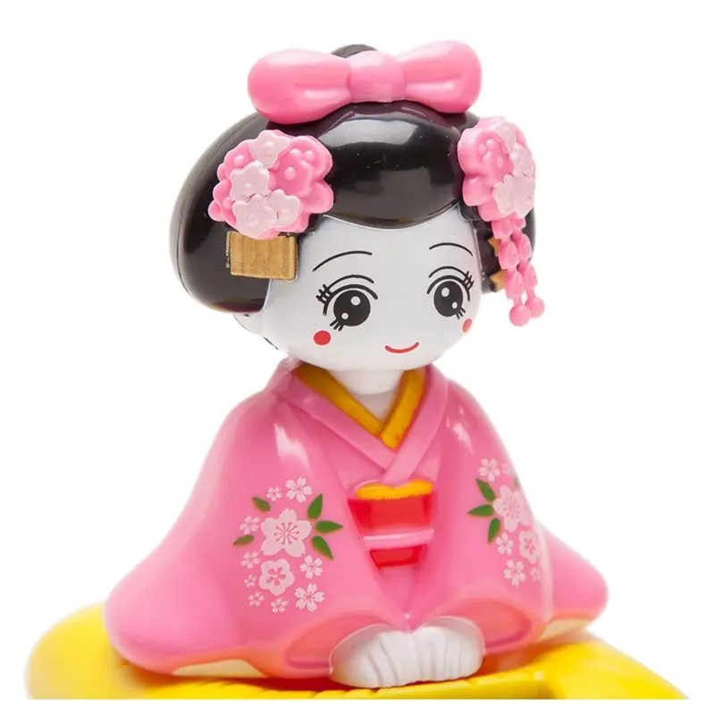 Игрушечная фигурка на солнечных батареях, японское кимоно Maiko Geisha