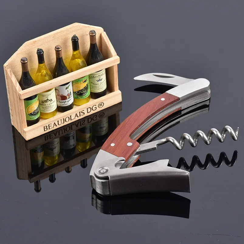 High Quality Wood Handle Professional Wine Opener Multifunction