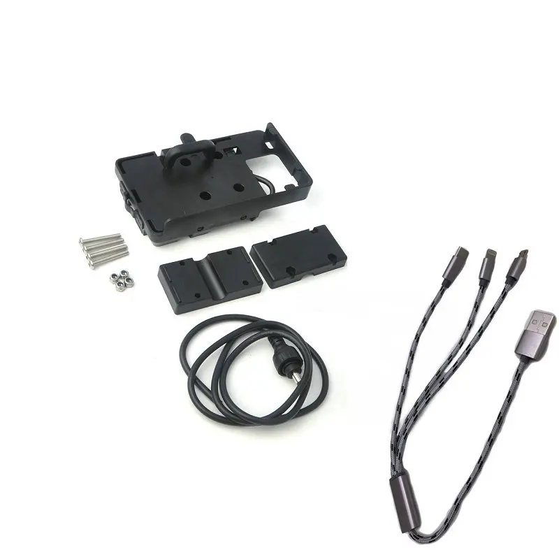  Soporte de navegación para teléfono móvil cargador de teléfono USB para BMW R1200GS LC adventure 13