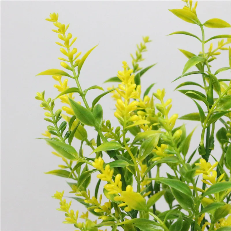 JAROWN Artificial Plants Fake Plastic Lavender 7 Branch Simulation Plastic Flower Bouquet For Wedding Home Party Decoration (23)