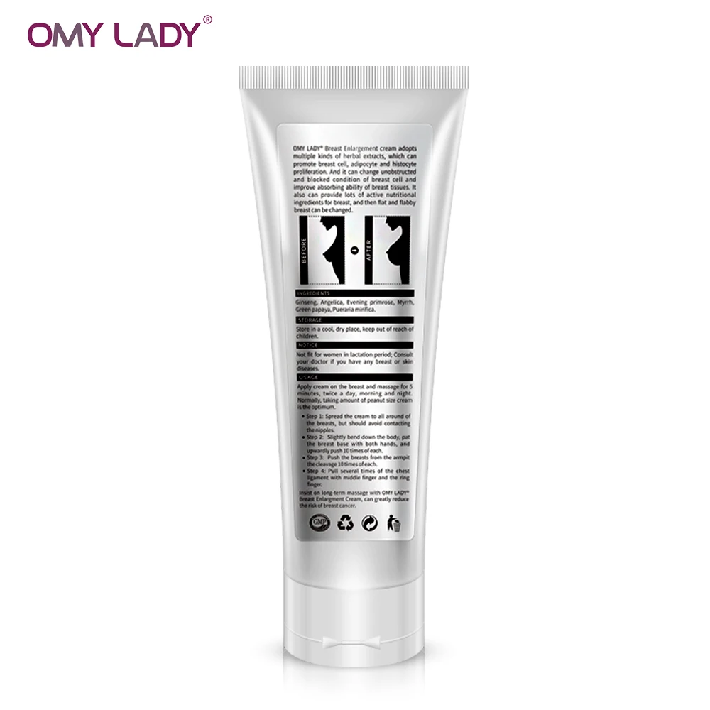OMY LADY Body Care Cream Best Up Size Bust Care Breast Enhancement Cream Breast Lift Firming Massage Promote Female Hormones