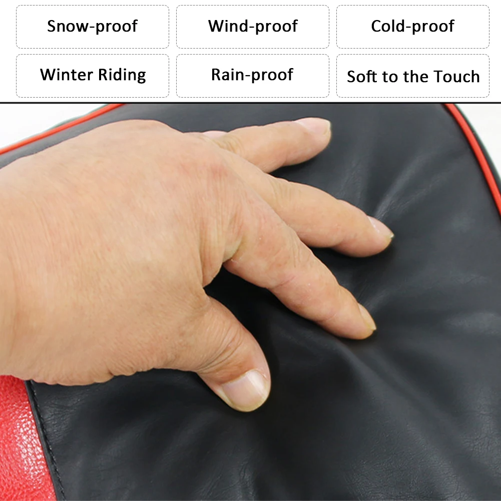 Зимние морозостойкие толстые теплые кожаные ветрозащитные водонепроницаемые электромобиль электрические мотоциклетные перчатки на руль