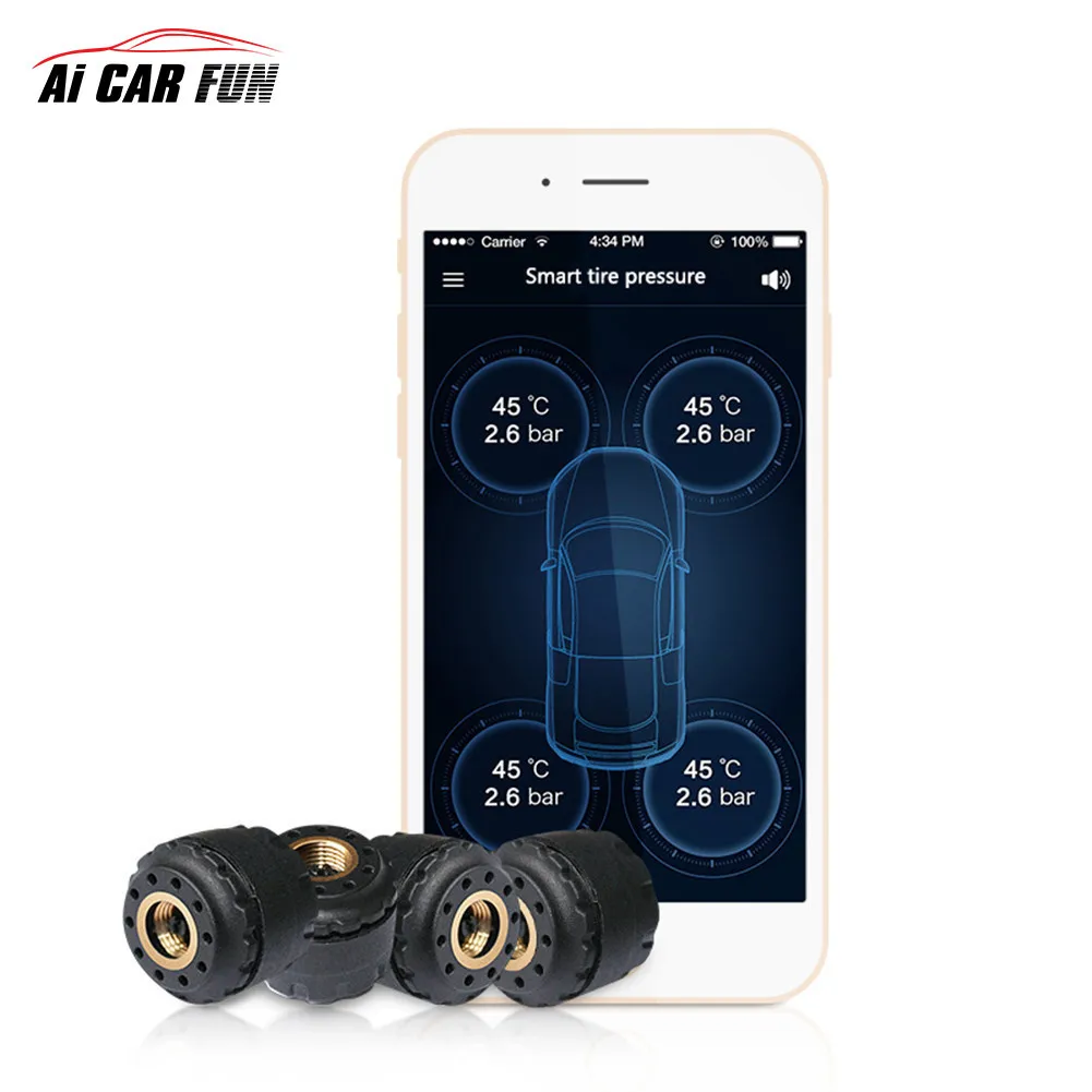 TP630 Handsfree Car Bluetooth TPMS давление в шинах PSI BAR Температурная сигнализация с 4 внешними
