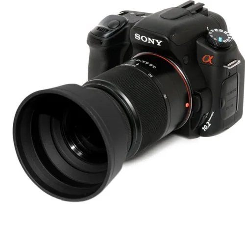 58mm Rubber 3in1 Collapsible Lens Hood for Canon Nikon DSLR SLR Digital