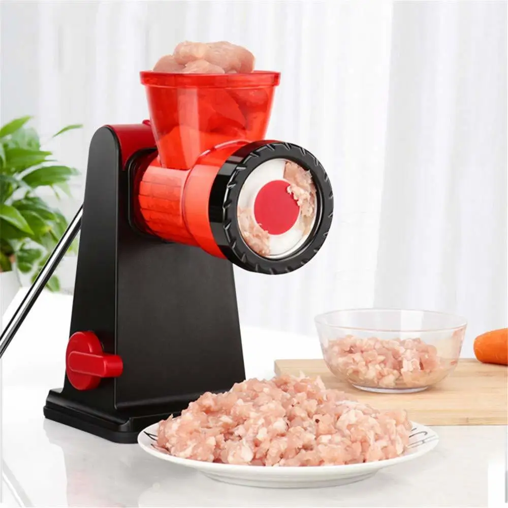2019 Hand Crank Manual Blender Meat Grinder Stainless Steel Blades