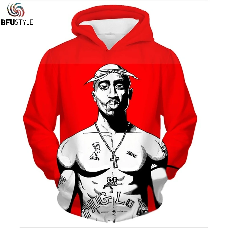 Новый модный бренд толстовки для мужчин и женщин Tupac 2pac 3D Толстовка мужская