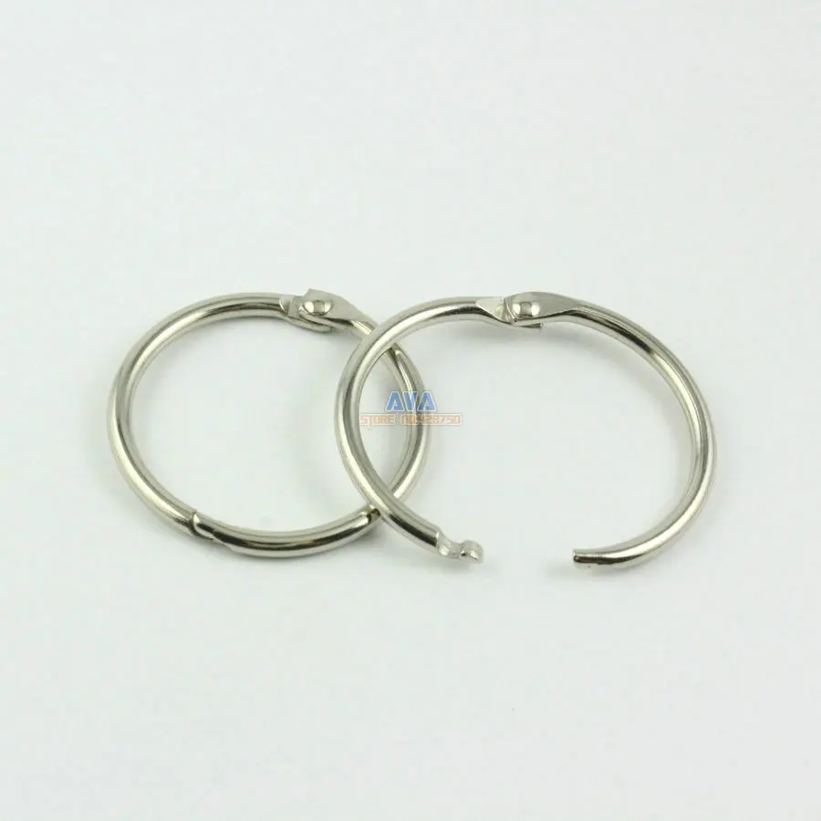 30 Pieces 32mm Metal Curtain Rings Curtain Open Rings Sliding Hook