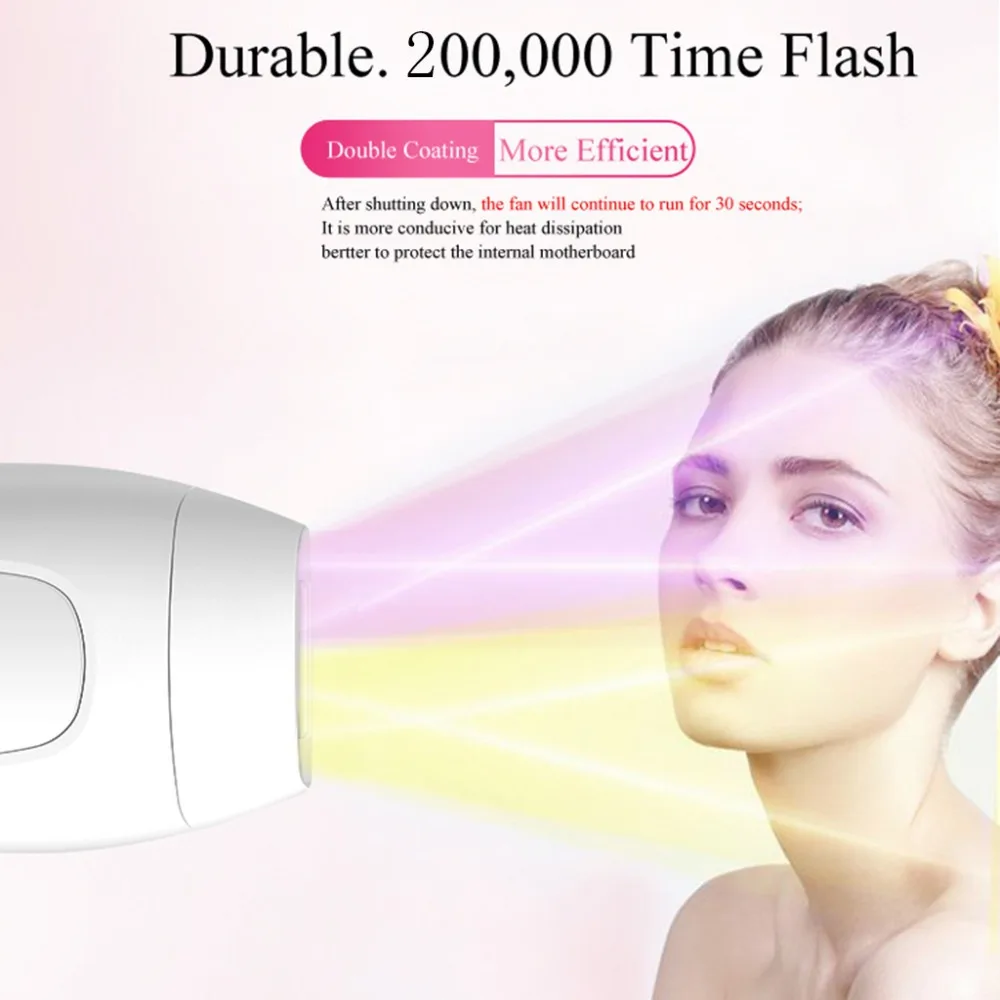 200000 Flash Professional постоянный IPL лазерная эпиляция удаления волос Электрический фото Для женщин безболезненно Threading устройство для удаления волос