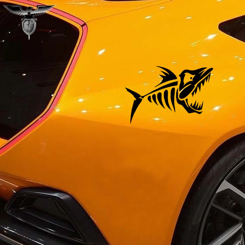 EmpireYing 8 видов цветов Fierce of Piranhas Bite Fish Horror Devil Автомобильная наклейка SUV Bumper дверь