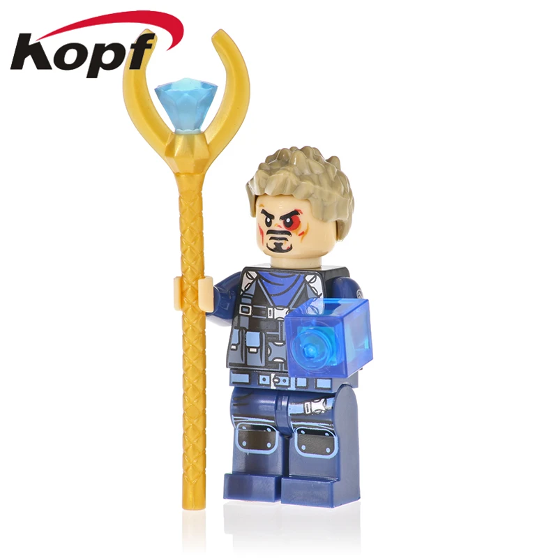 

Legoings Building Blocks Super Hereos The Avengers Tony Stark Iron Man Stan Lee Thor Korg Nova Toys For Children Gift XH 1129
