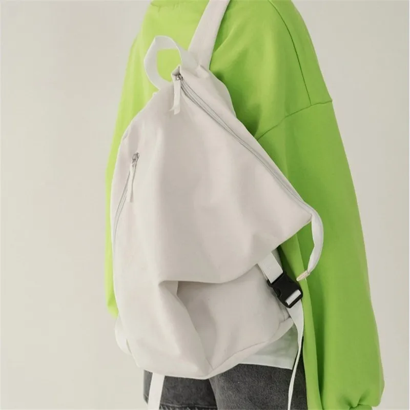 

Solid Color Multifunctional Bag Canvas Backpack Women Mochila School Bag For Travel Backpacks School Backpack For Girls Ladies