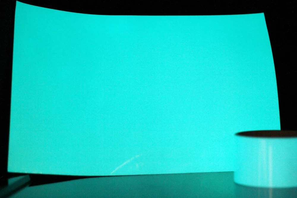 6" x 20"/1,52x0,5 м для автомобильного стайлинга светящийся светится в темноте зеленый/синий винил для автомобиля с воздушными пузырьками
