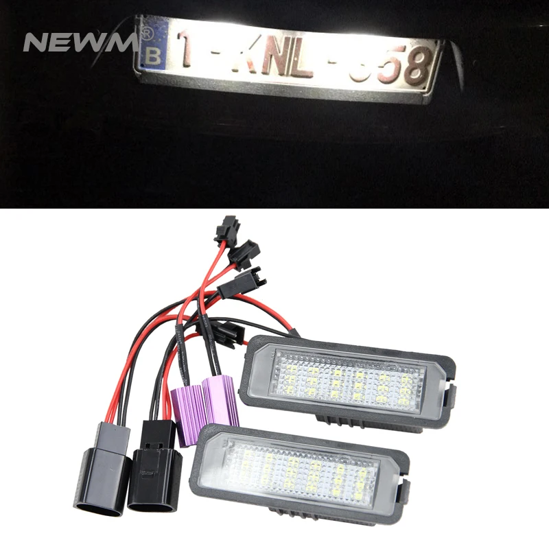 Auto Led License Plate Lamp for VW Golf 5 Golf 6 car number license