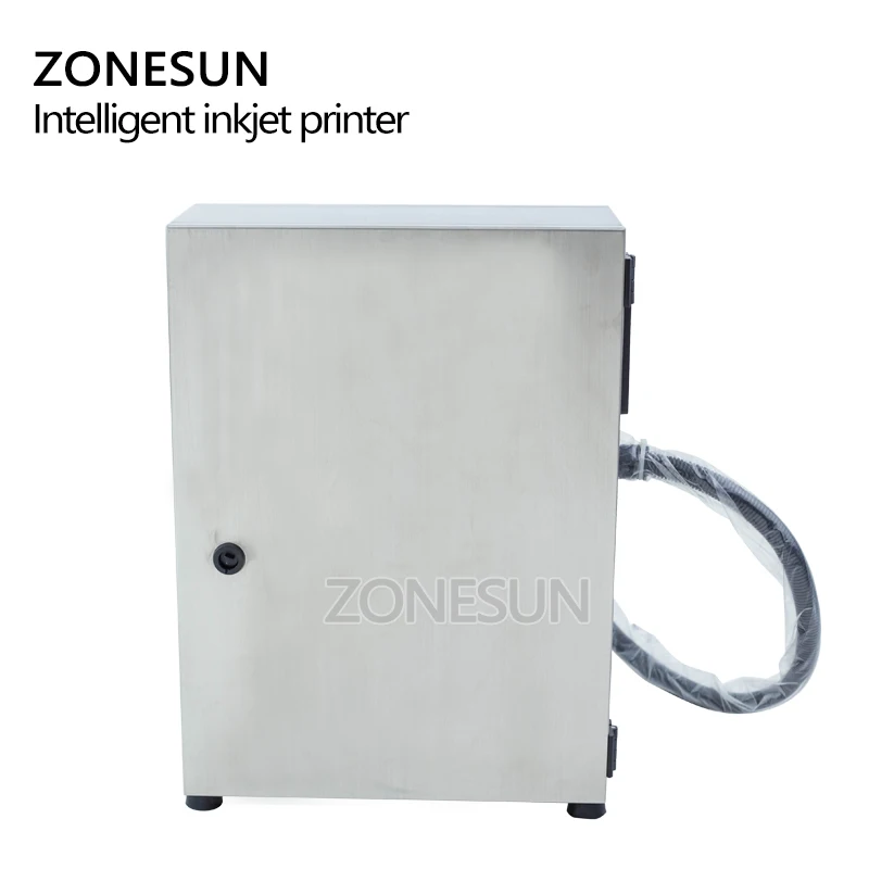 ZONESUN Intelliget Стекло Металл Пластик ПВХ и картон номер партии банки Кодирование даты Струйный Принтер цифровой код печатная машина