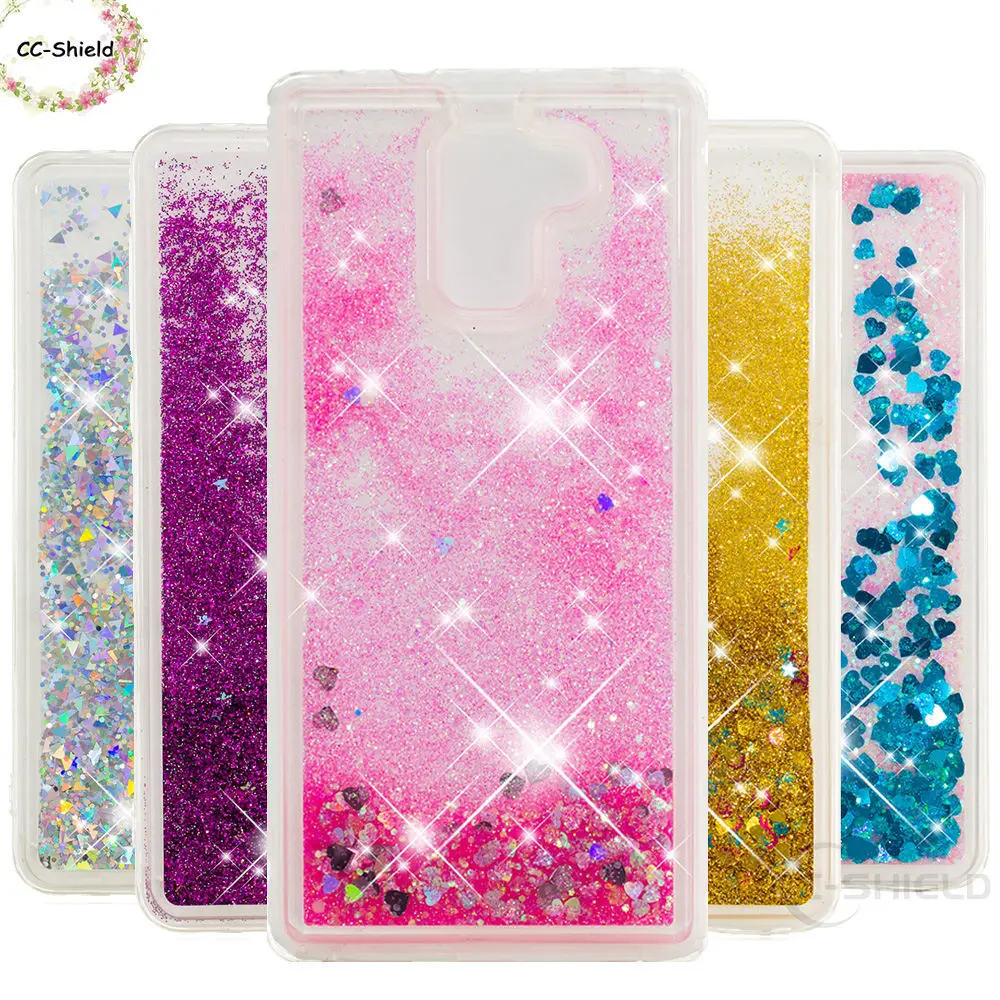 

Quicksand Phone Case for Huawei Honor 7 PLK L01 Dynamic Liquid Love Heart Soft TPU Back Cover for Huawei Honor7 PLK-L01 Coque
