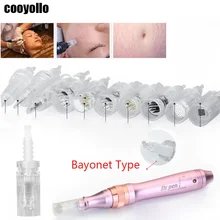 10 шт. байонетная Татуировка картридж вращающиеся иглы электрическая автоматическая микроиглы Дерма Ручка бровей подводка для глаз макияж кожи татуировки нано-наконечники