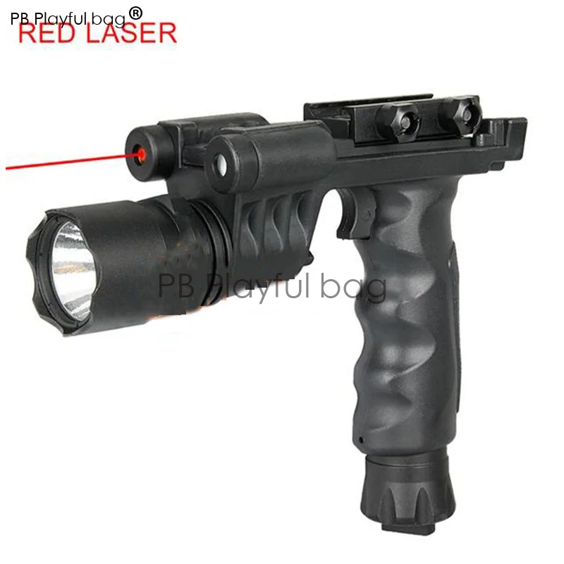 Тактический фонарь CS для занятий спортом на открытом воздухе, светодиодный фонарик с красным лазером для охоты и приключений, игрушечный пистолет RD03
