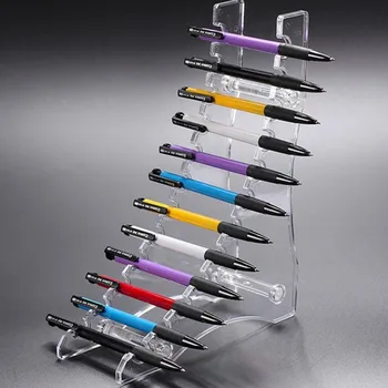 

New 12 Slots Plastic Pencil Pen Holder Makeup Brush Eyebrow Display Stand Rack Rack Organizer Holder Office Accessories