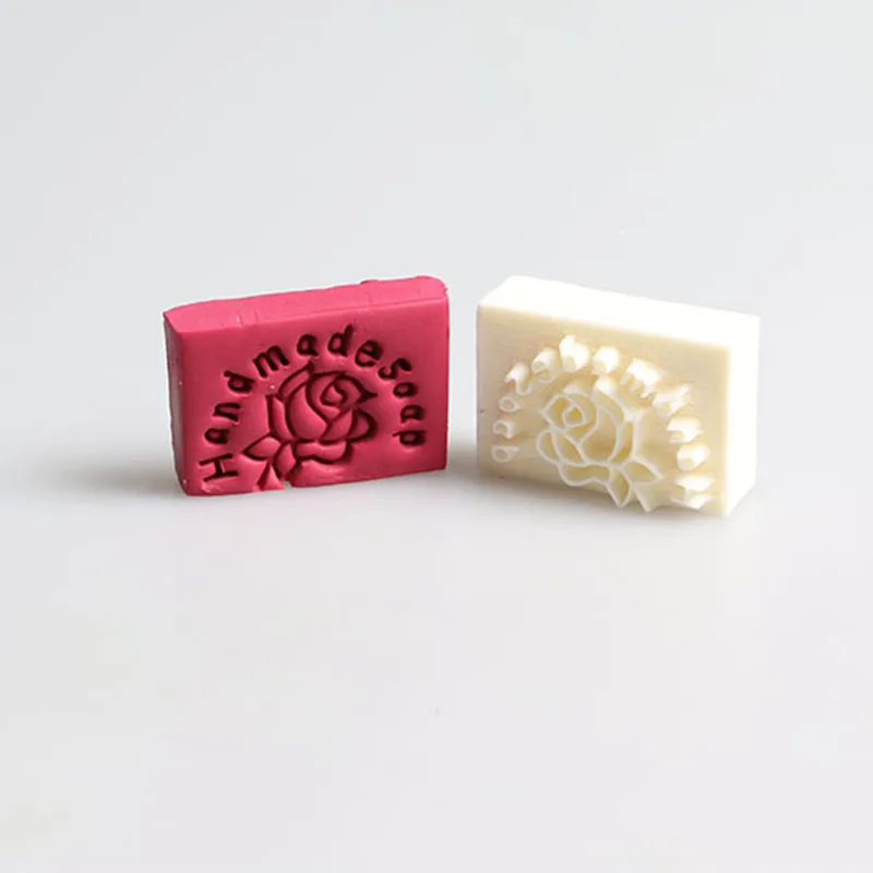 

Free shipping 100%natural handmade soap pattern Mini diy soap stamp chaprter 4*4cm Custom made pattern