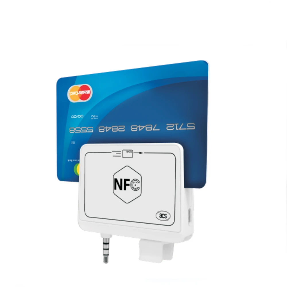 ACR35 NFC кард ридер для мобильного телефона untuk ponsel algoritma dan DUKPT kunci sistem + английский