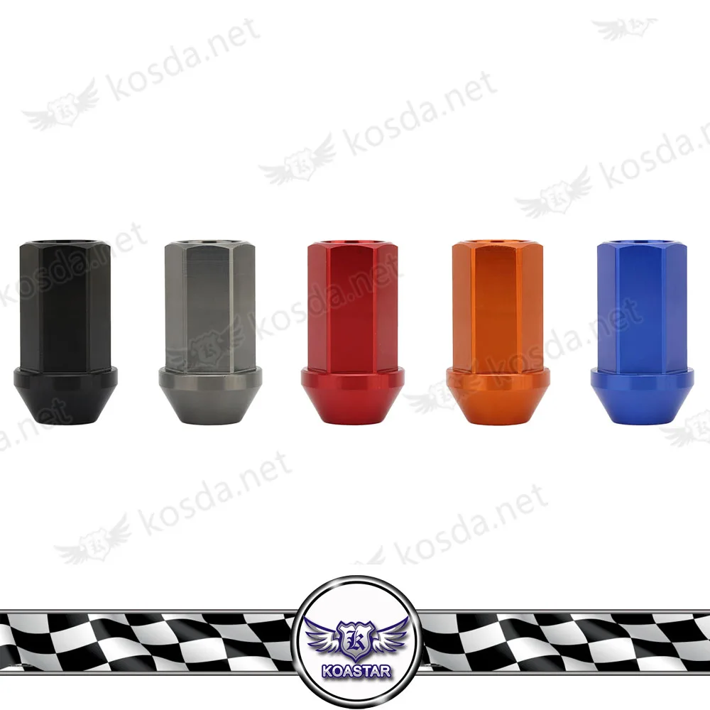 Гайки колесные из алюминиевого сплава с логотипом M12xP1.5 Dura nut 7075 42 мм 20 шт.|wheel lock