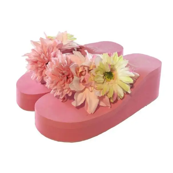 Модные женские сандалии HAHAFLOWER летние шлепанцы танкетка на платформе пляжная