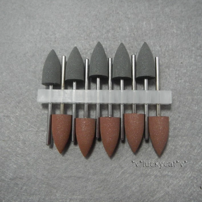 10 pcs/ set Dental SILICONE Polishers Resin Base Acrylic Polishing Burs