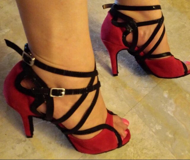 ; женская обувь для бальных танцев из Красной замши; туфли для сальсы и Танго; туфли для мамбы; все размеры
